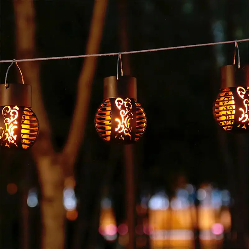 

Solar Light Outdoor Waterproof Hollow Ball Balcony Terrace Arrangement Garden Courtyard For Home Garden Hanging Lamp Chandelier