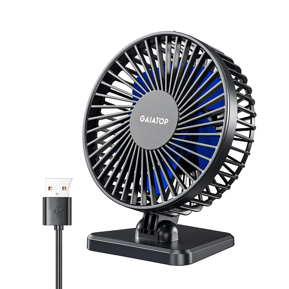 

GAIATOP Мини USB Настольный Вентилятор Портативный Офисный Вентилятор Тихое Охлаждение Трехскоростной Регулируемый Для Дома И...