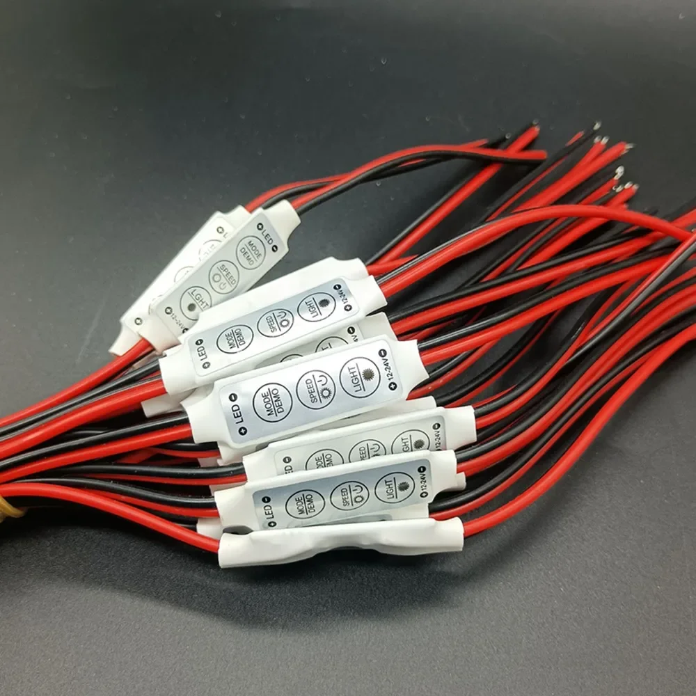 

12 В-24 В мини 3 клавиши одноцветный светодиодный контроллер яркости диммер для светодиодной ленты 3528 5050