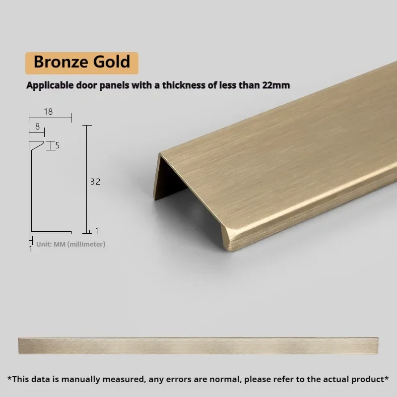 

Прямоугольная невидимая ручка, дверь шкафа, современный минималистичный встроенный ящик шкафа, удлиненная дверная ручка