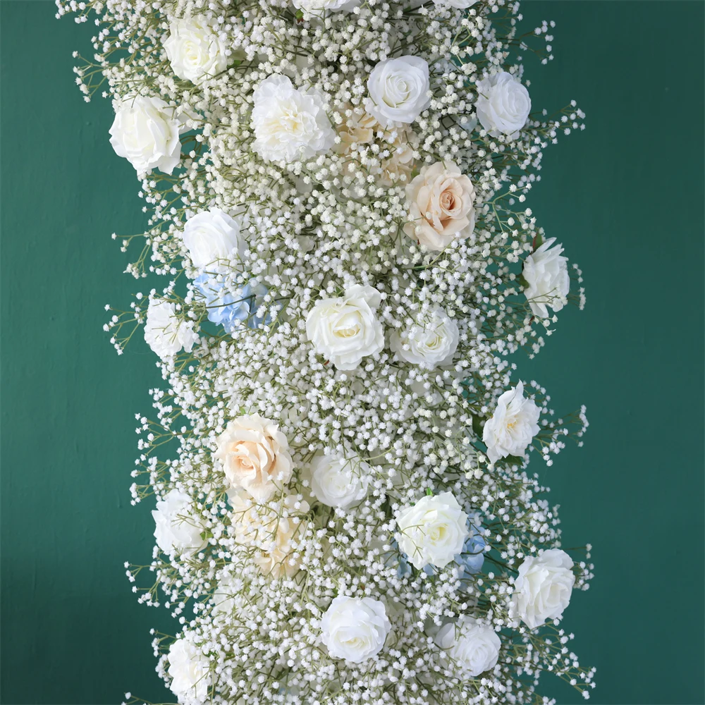 Белая синяя серия шампанского роза Гипсофила детская дышащая Цветочная