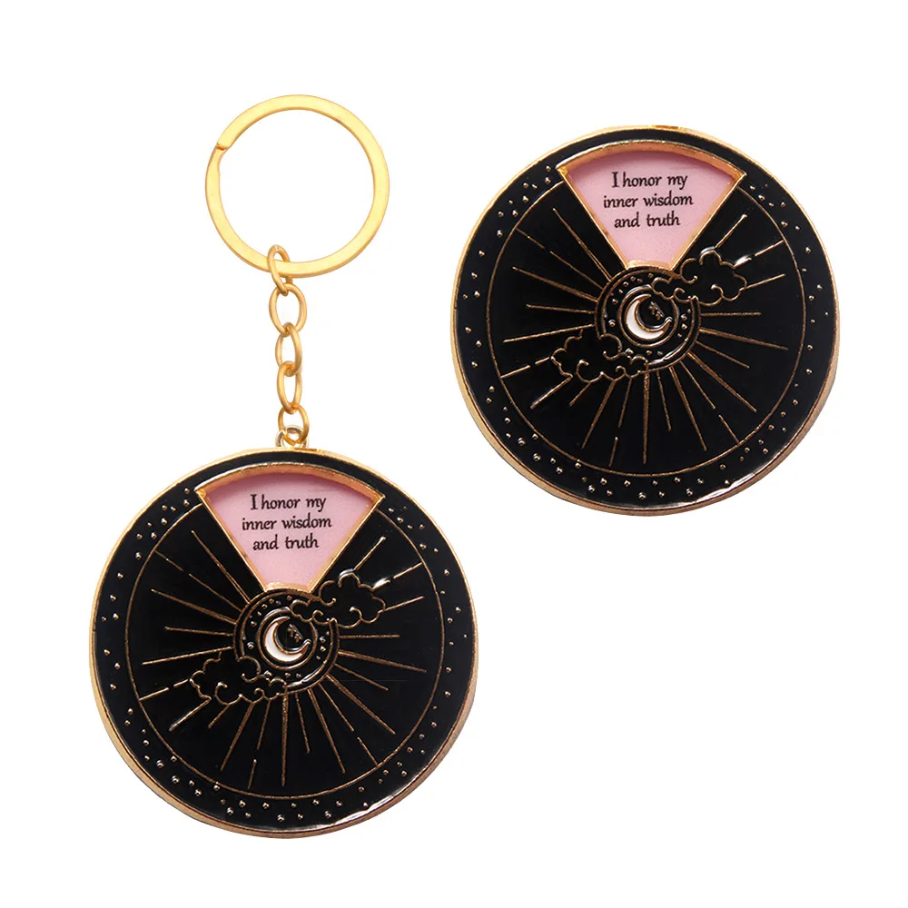 Оригинальные эмалированные Брелоки-вертушки для ключей, креативные интерактивные Брелоки-колесики для друзей, автомобильные брелоки-подвески, ювелирные аксессуары