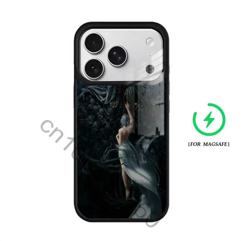 Фото Чехол W-wlop yan для iPhone 11, 12, 13, 14, 15, 16, 17, Pro, Max, Plus, Mini, SE4, E, магнитный, для беспроводной зарядки Magsafe №5