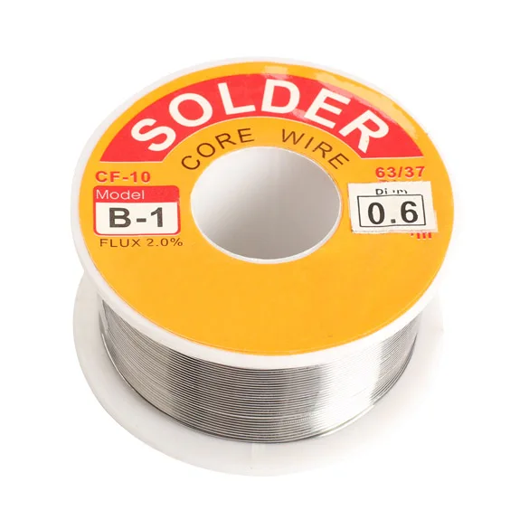 

0.6/0.8/1/1.2/1.5/2MM 63/37 FLUX 2.0% 45FT Tin Lead Tin Wire Melt Rosin Core Solder Soldering Wire Roll 100g