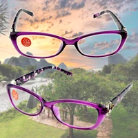 photochromic reading glasses tr ultra light handmade frame purple flower spectacles 1 to 4 progressive or polarized lens