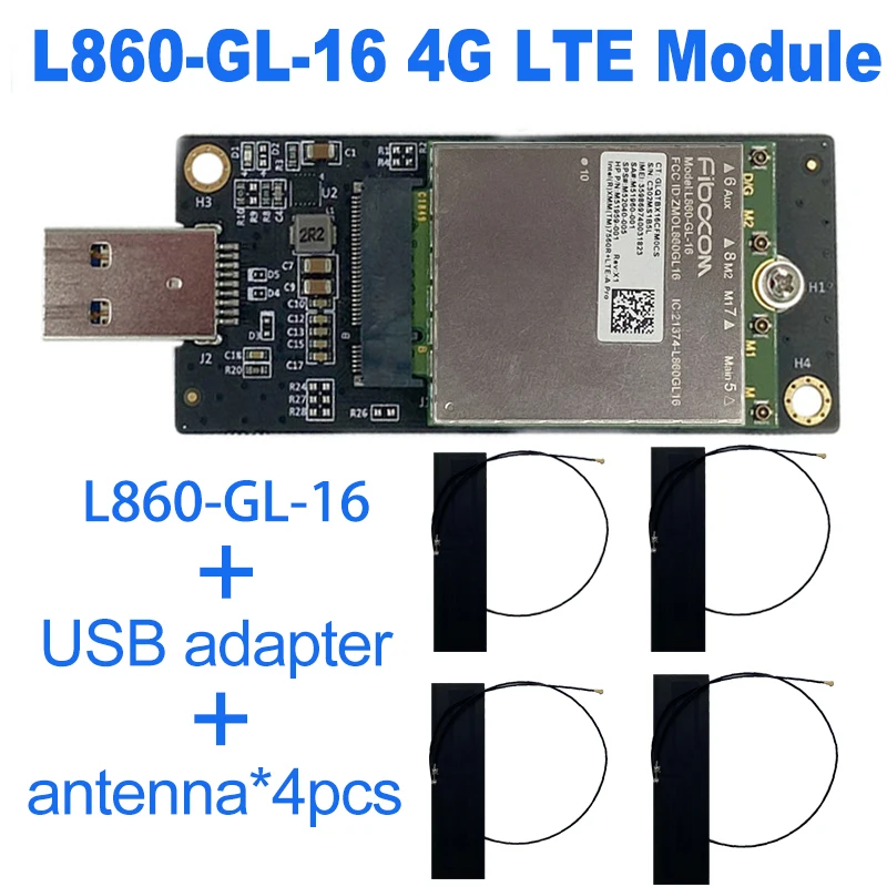 Fibocom L860 L860-GL LTE Cat16 мобильный модуль FDD-LTE 4G модуль Intel ...