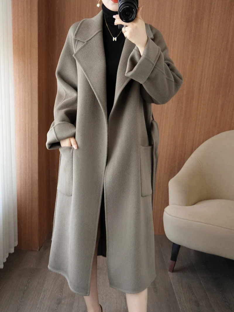 Осень-зима 2023 корейская новая шерстяная верхняя одежда высококачественное