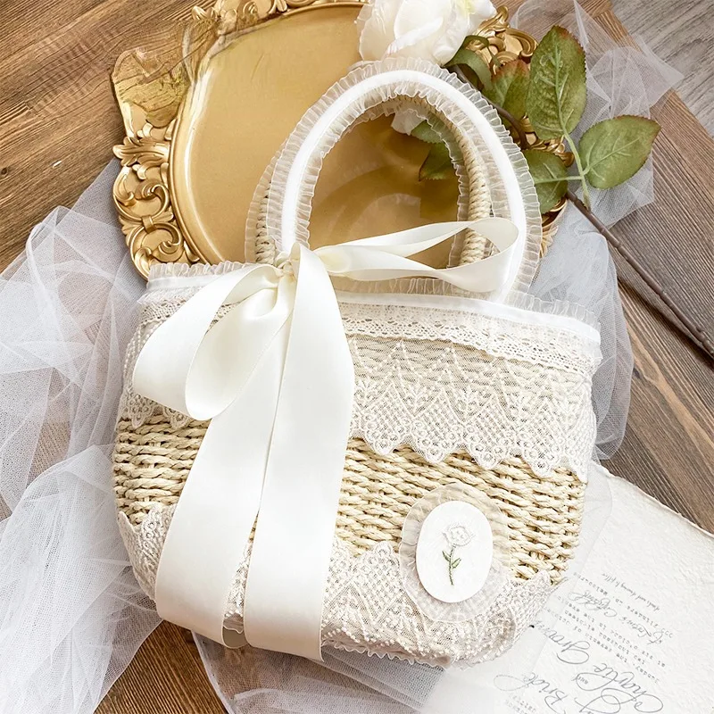 Сумка в стиле &quotЛолита&quot элегантная Милая плетеная для девочек-подростков