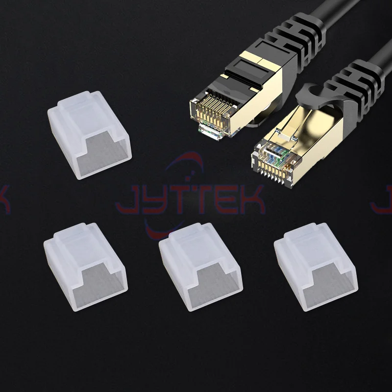 Вилка сетевого кабеля из материала Pe Rj45 мужская пылезащитная крышка с