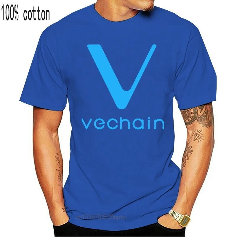 Мужская футболка с принтом костюм Vechain Крипто-логотип футболки наряд графические