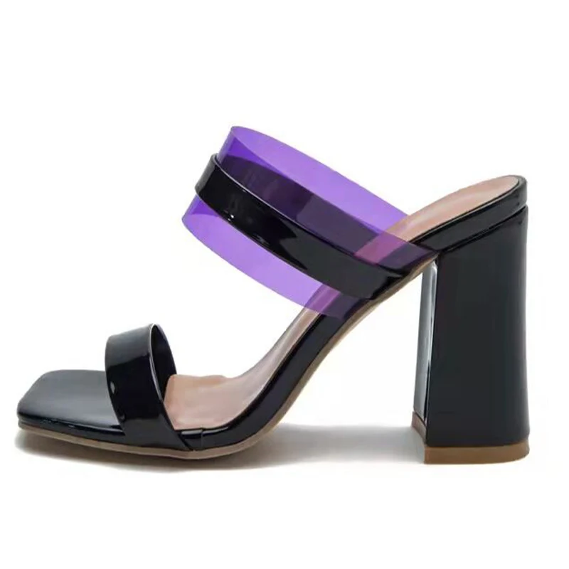 

2022 Summer New Rome Slippers High Heels Sexy Flip Flops Women Chunky Sandals Party Fashion Pumps Dress Mules Shoes Mujer Slides