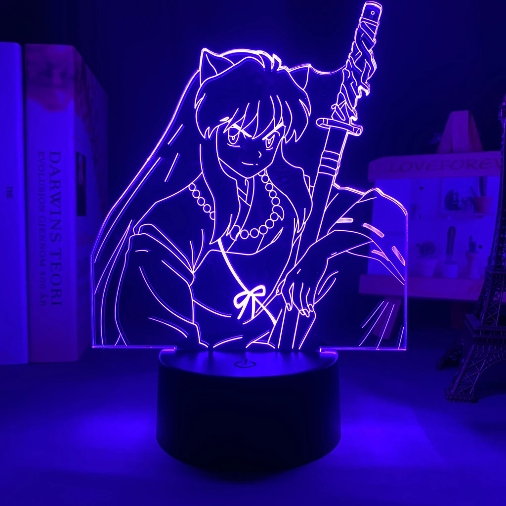 Светильник лампа аниме Inuyasha для детской спальни украшение светильник детский