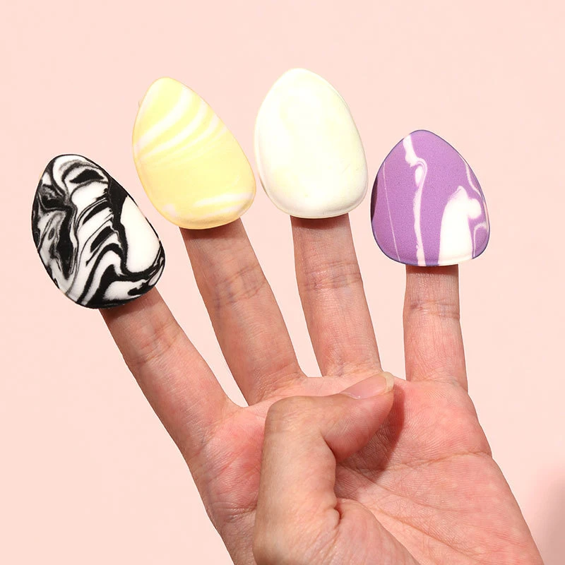 

5/10 Pcs Mini Finger Puff Foundation Powder Detail Makeup Sponge Face Concealer Cream Blend Cosmetic Accessories Makeup Tools