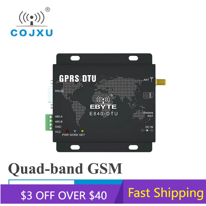 COJXU E840-DTU(GPRS-03) GPRS Transceiver Module RS232 RS485 GSM Wireless Transmitter Quad-Band 850/900/1800/1900MHz Reciever