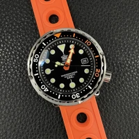 steeldive sd1975c two tone ceramic bezel 300m waterproof stainless steel nh35 tuna mens dive watch with date