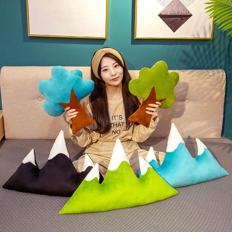 

Плюшевая подушка в виде горного дерева, 35 см