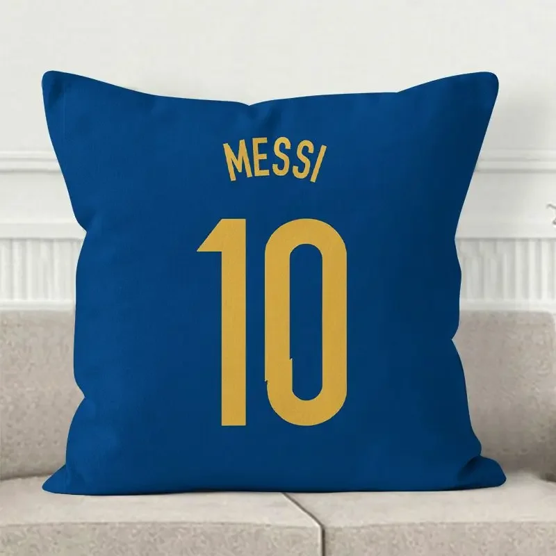 Наволочка с принтом Футболки чемпионата мира Катара Аргентины Месси