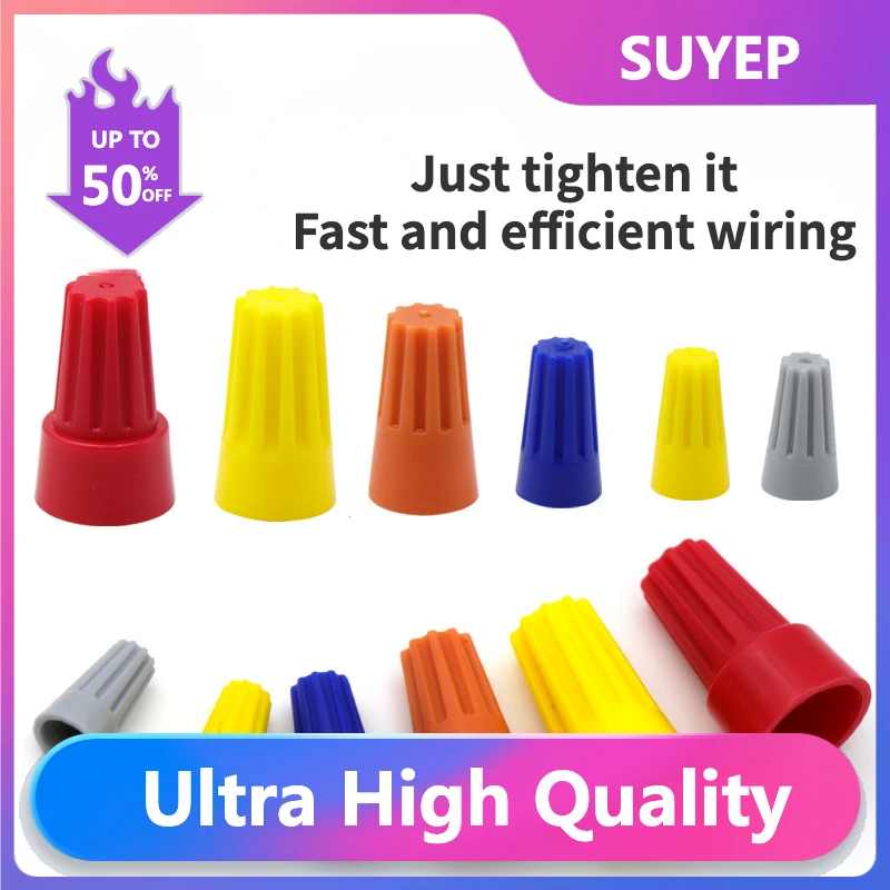 

Free Shipping! Screw-On Standard Type Electrical Wire Connectors Spring Insert Twist Nuts Caps Assortment Set