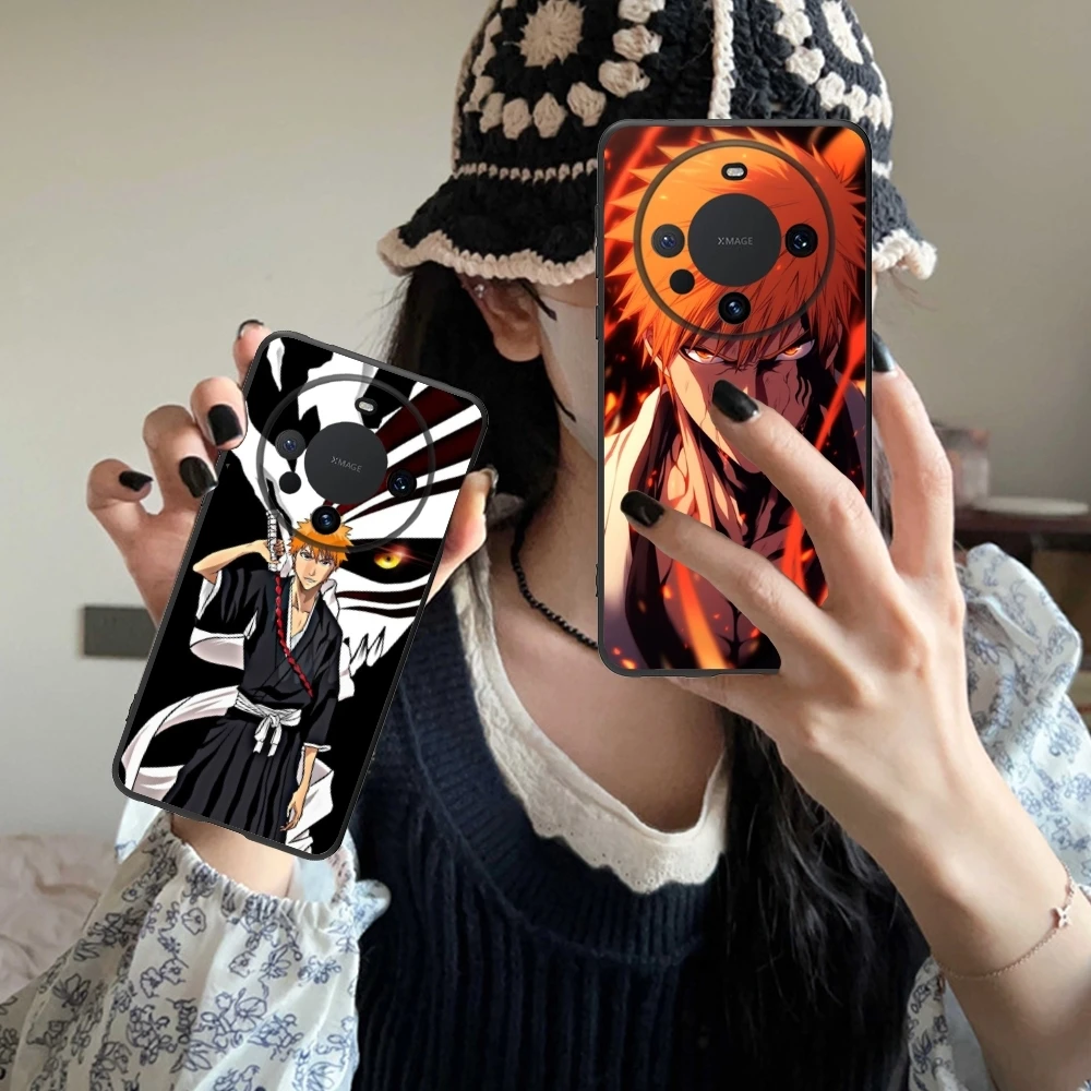 Чехол для мобильного телефона отбеливатель Ichigo Huawei Mate 60 50 40 30 20 10 Pro Plus Lite E 5G черный