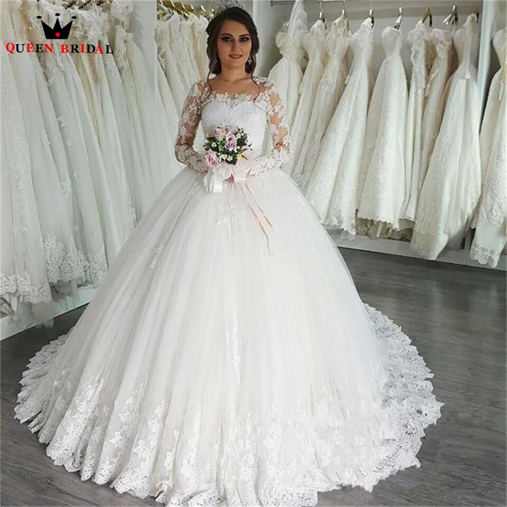 Элегантное бальное платье свадебные платья женское с длинным рукавом новый