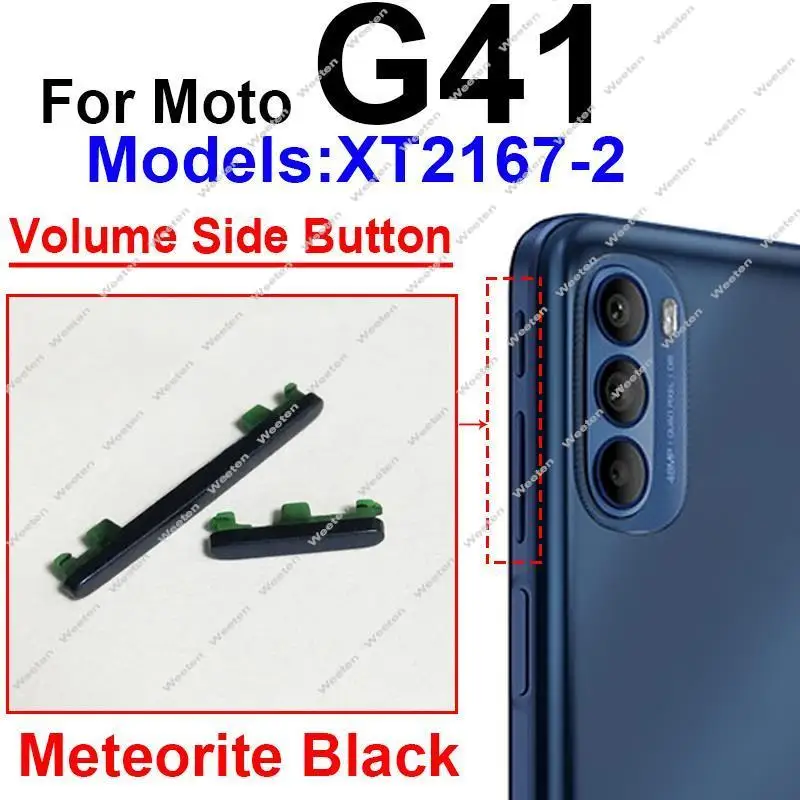 Фото Для Motorola MOTO G31 G41 G51 G71 G71S 5G кнопка включения и выключения переключатель громкости боковые ключи запасные части №3