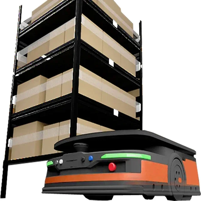 Мобильные логистические стеллажи AMR&ampAgv с полкой для людей автоматизированная