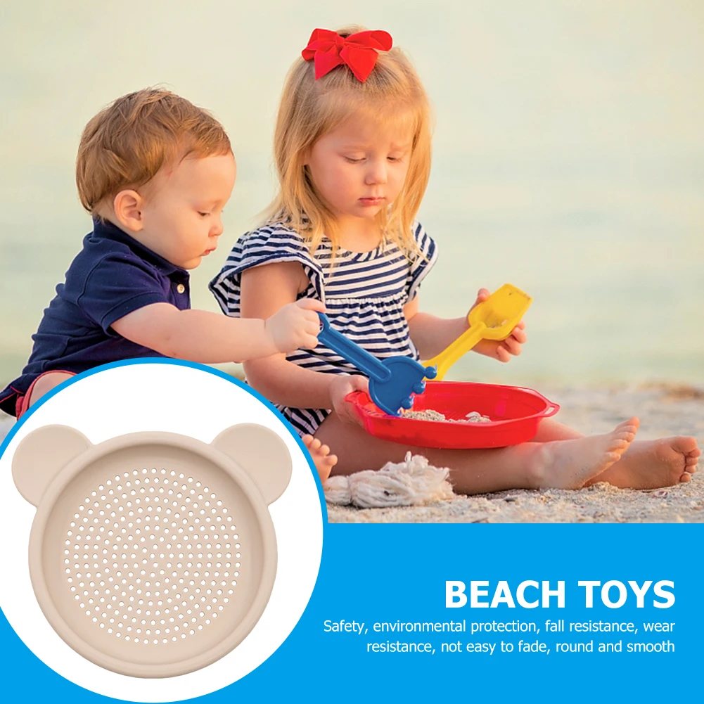 

Silicone Sand Sieve Summer Seaside Beach Games Toys Cute Shaped Sand Filter Tools Accessories Dune Sand Toys