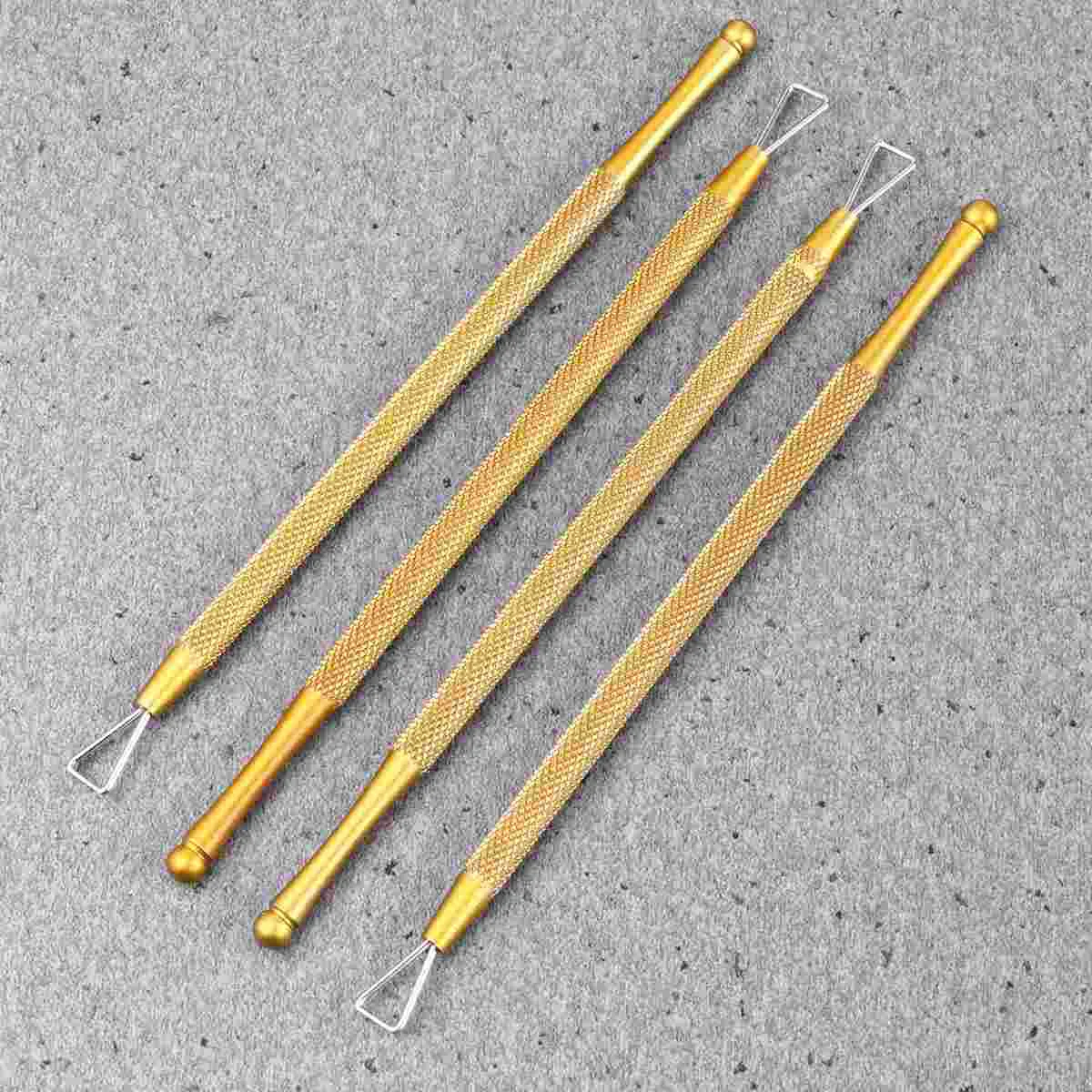 

4 Pcs Nail Scraper Removing Tool Stainless Steel Gel Remover Nails Manicure