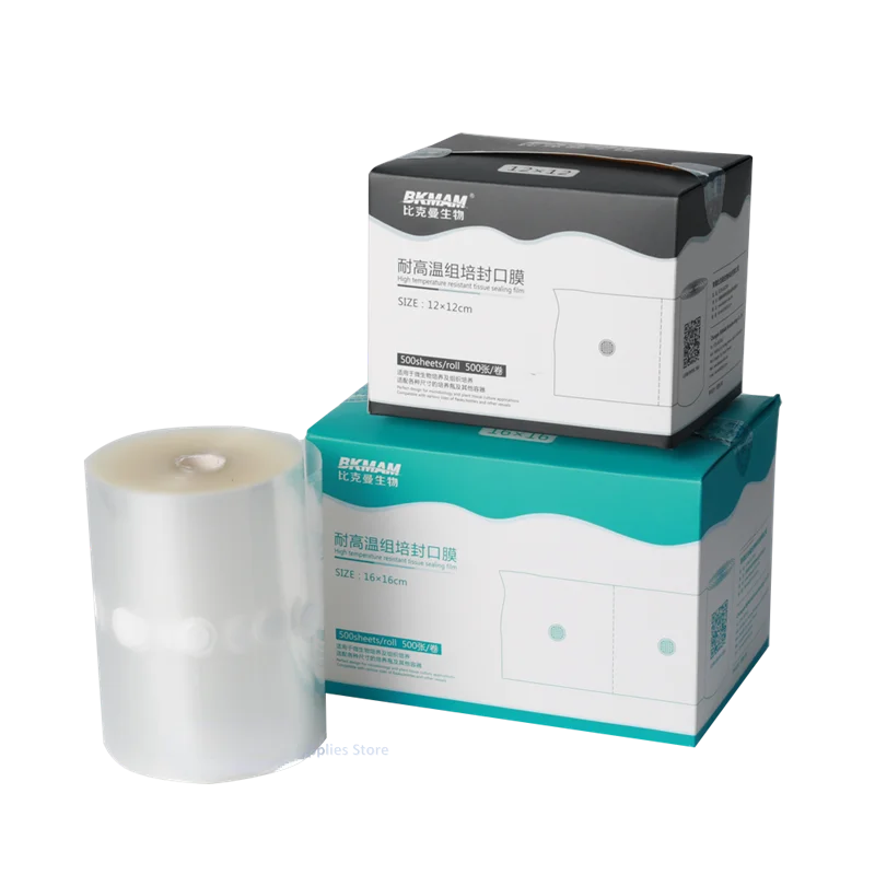 

1roll(500pcs) 12/14/16cm Sterile filtration sealing film triangle flask culture vessel sealing filter membrane for biological