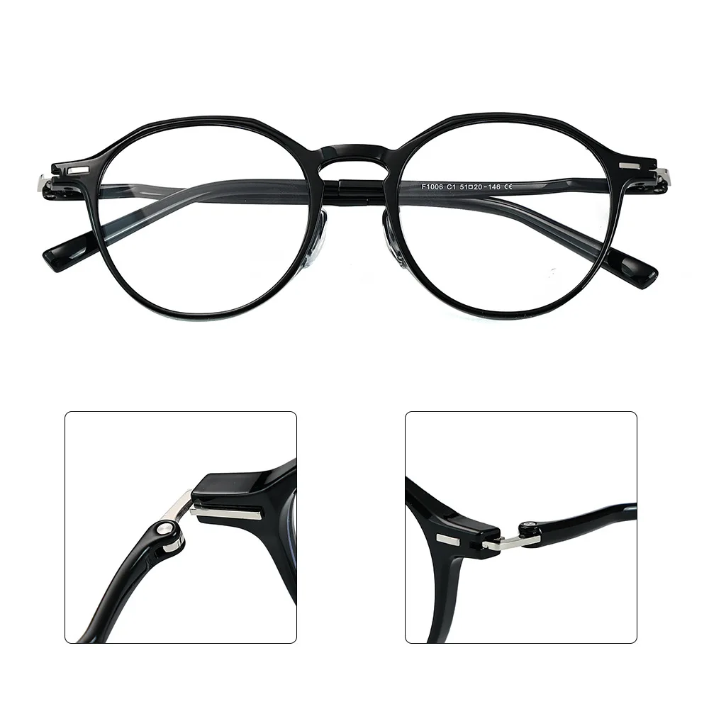 KANDREA 2 в 1 новинка TR90 винтажная маленькая оправа для мужчин и женщин 2024 модный