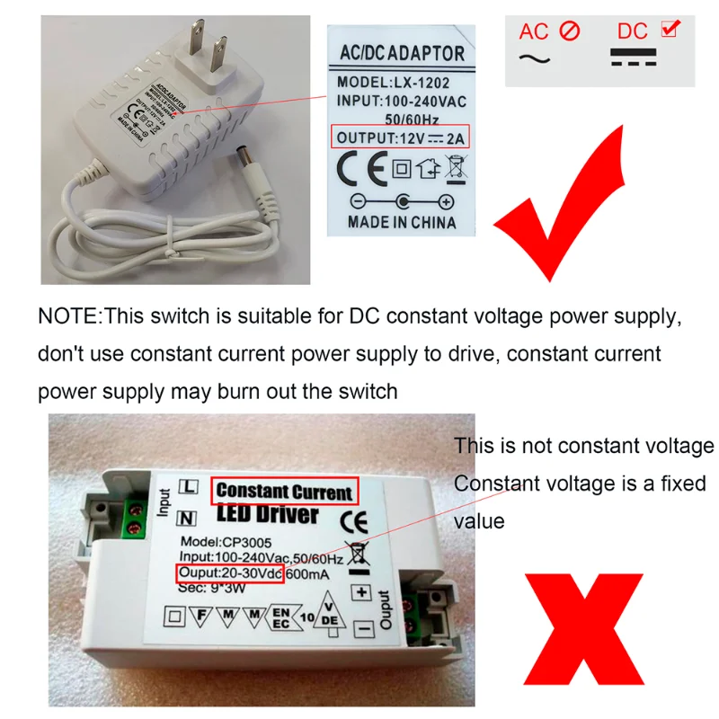 Drop Shipping 5V 12V 24V Smart Home Touch Sensor on Off Switch for Led Light Brightness Dimmable Controller Mounting Hole | Обустройство