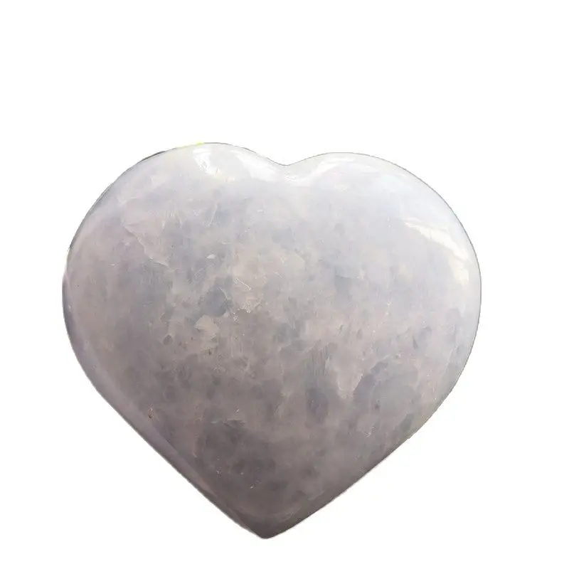 

621g Crystal Heart Hand Made Celestite Quartz Gemstones Chakra Stone Heart Reiki Healing Specimen Fengshui Collection