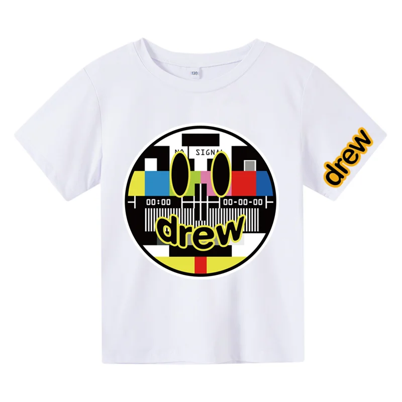 Футболка с мультяшным рисунком брендовая детская футболка коротким рукавом для