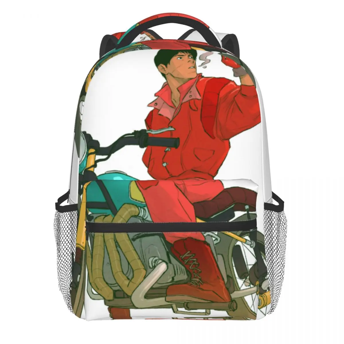 

Kaneda Tetsuo Motorbike Backpack Smoking Akira Female Polyester Travel Backpacks Print Stylish School Bags Rucksack
