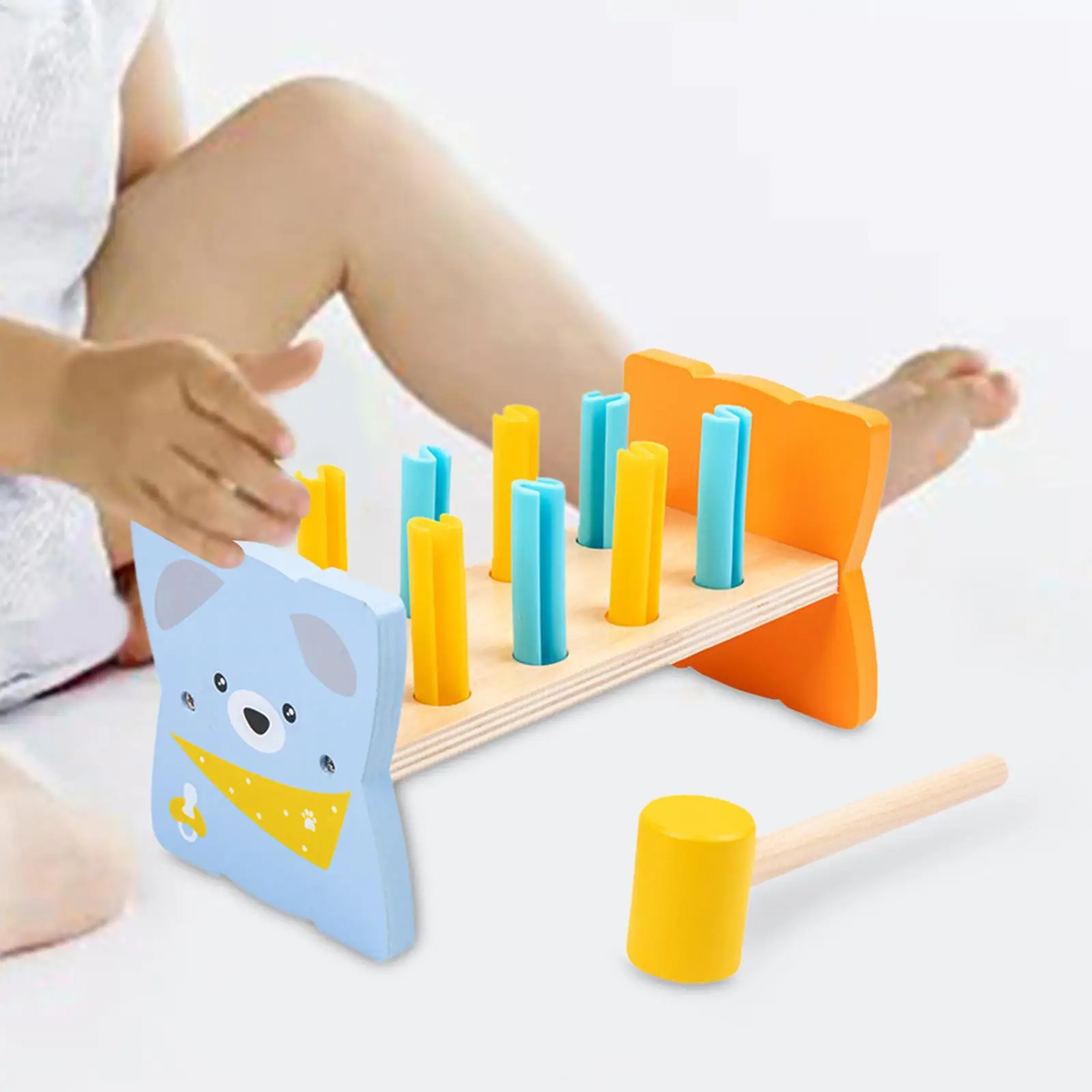 

Workbench Pounding Toy Pounding Bench Wooden Toy for Preschool Girls Kids