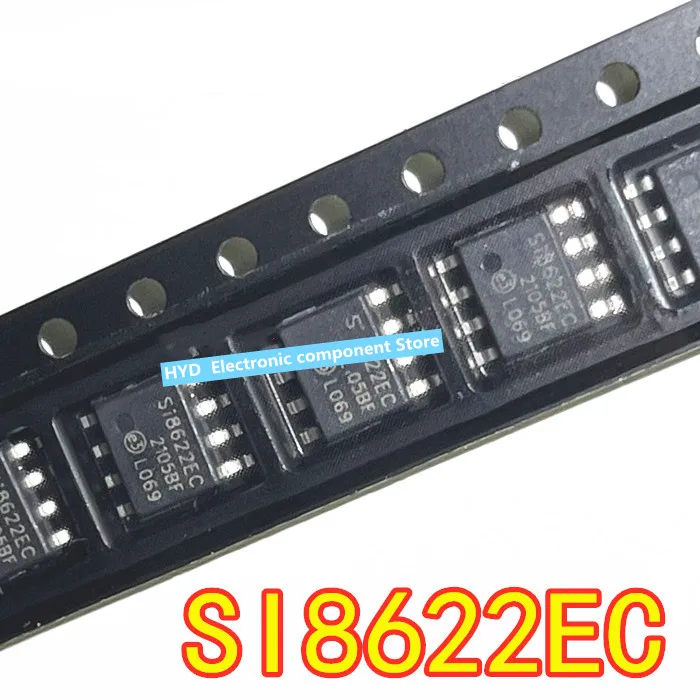 

10 шт. трафаретная печать SI8622EC SI8622EC - B - ISR SOP - 8 цифровой изолятор