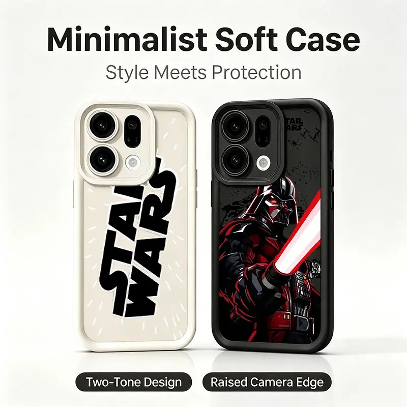 Фото Противоударный чехол для телефона Stars W-Wars Anime для OPPO A5 A6 Pro A5X A6X A16 A17 A54 A57 A60 A73 A77 A79 A80 A93 F19 F21 Find X9 Pro №1