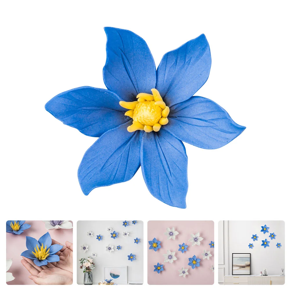 

Wall Art Ornament Decorative Clematis Hanging Adorn Stereo Clematis Wall Decor