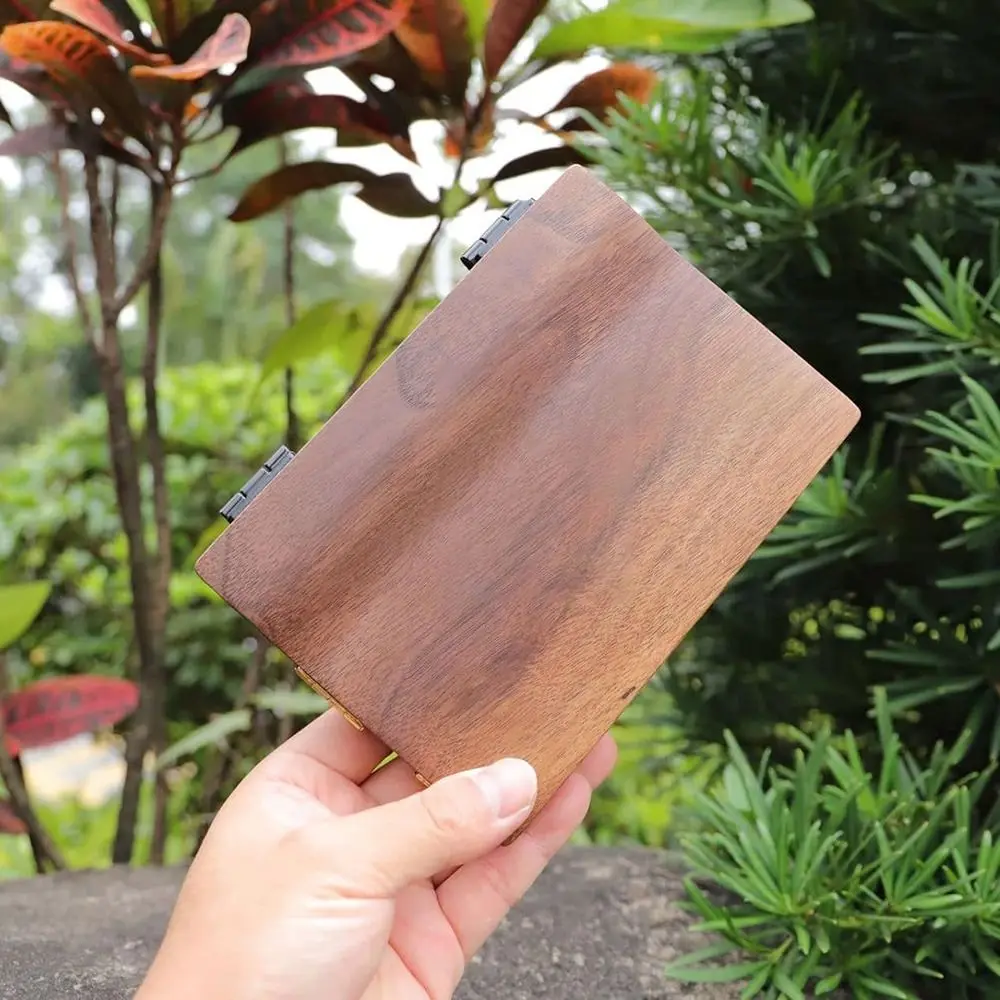 24-сеточная деревянная коробка для акварели портативная многофункциональная