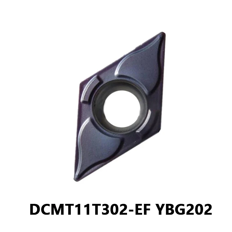 Токарные пластины DCMT DCMT11T3 Твердосплавный токарный станок для резки DCMT11T302-EF YBG202