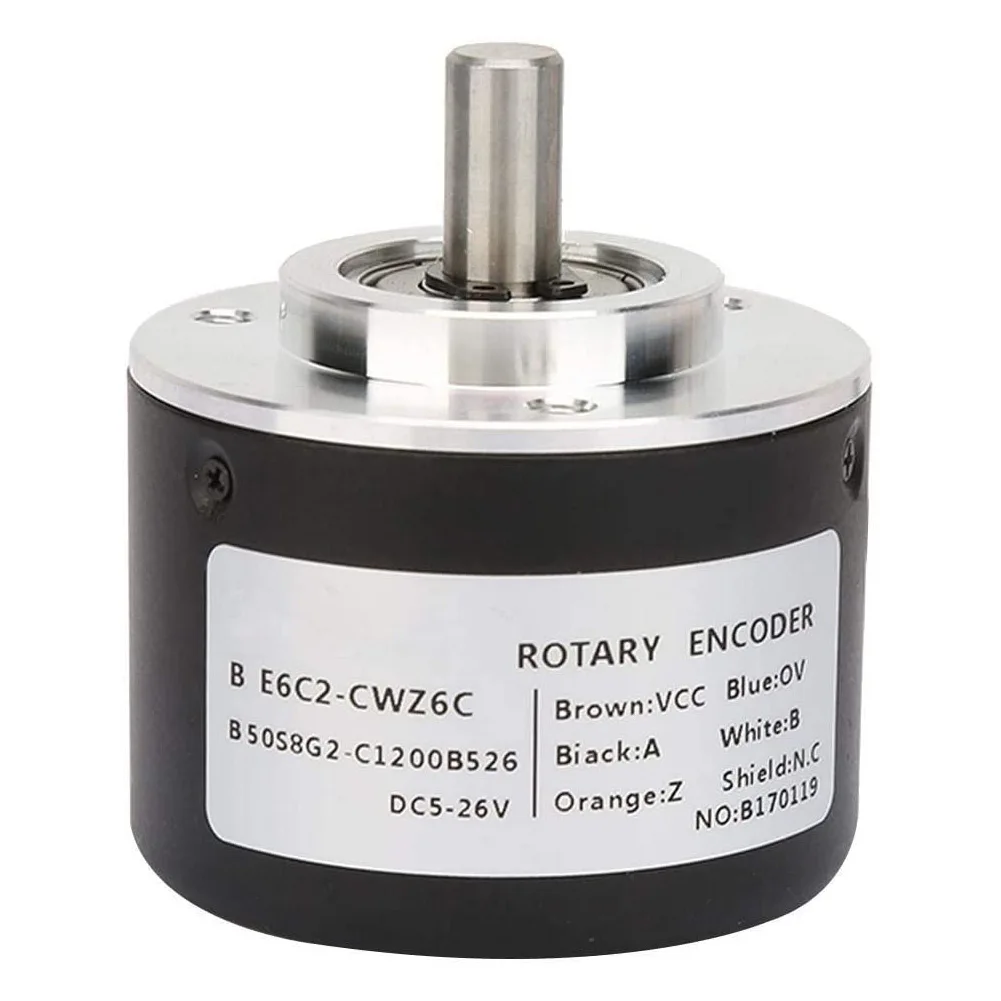 Rotary Encoder E6C2-CWZ6C 100P/R New E6C2CWZ6C 100PR 2m Cable Screw DC5 ~ 26V Rotary Encoders Business Industrial Parts