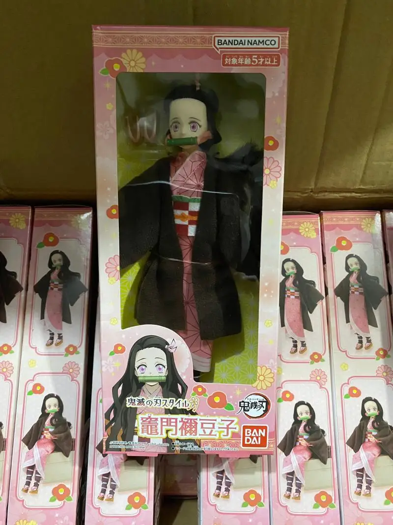 

Orginal Bandai Demon Slayer Namco Anime Figure Doll Kanroji Mitsuri Kochou Shinobu Kamado Nezuko Tsuyuri Kanao Toys Gifts 20cm