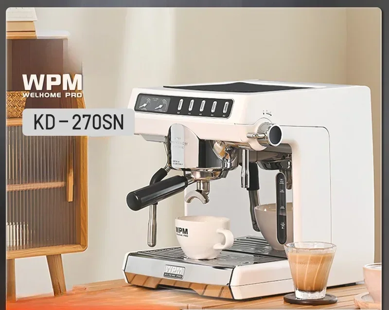 Welhome/WPM KD-270SN Полуавтоматическая мини-кофемашина для домашнего эспрессо с пеной