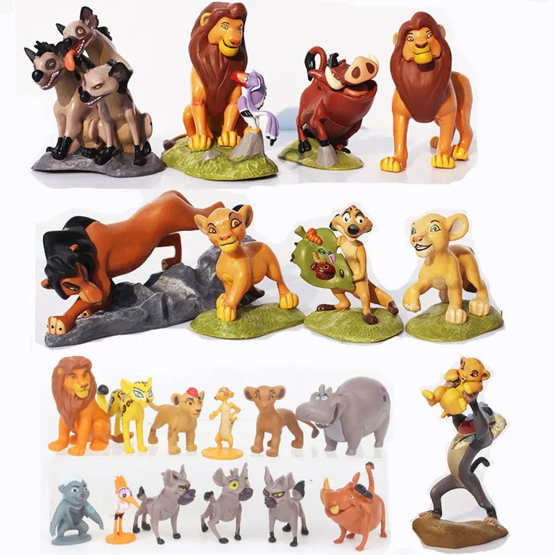 

9-12pcs Disney Cartoon The Lion King Guard Pvc Action Figures Bunga Beshte Fuli Ono Nala Timon Pumbaa Sarabi Sarafina Doll Toys