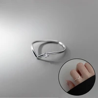 adjustable finger ring jewelry accessories for women fashion sterling silver simple