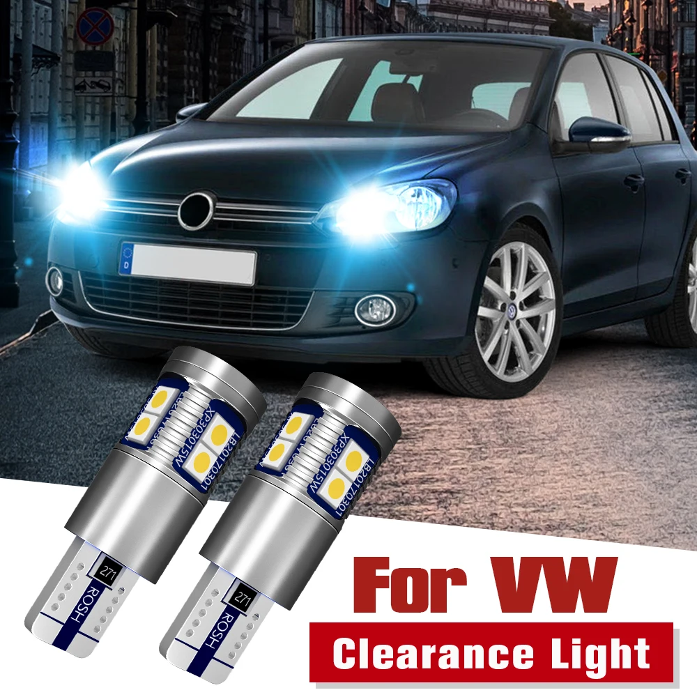 

2x LED Parking Light Clearance Lamp Bulb W5W T10 194 Canbus For VW Golf 3 4 5 6 mk3 mk4 mk5 Plus mk6 EOS 2006-2015 Fox 2003-2014