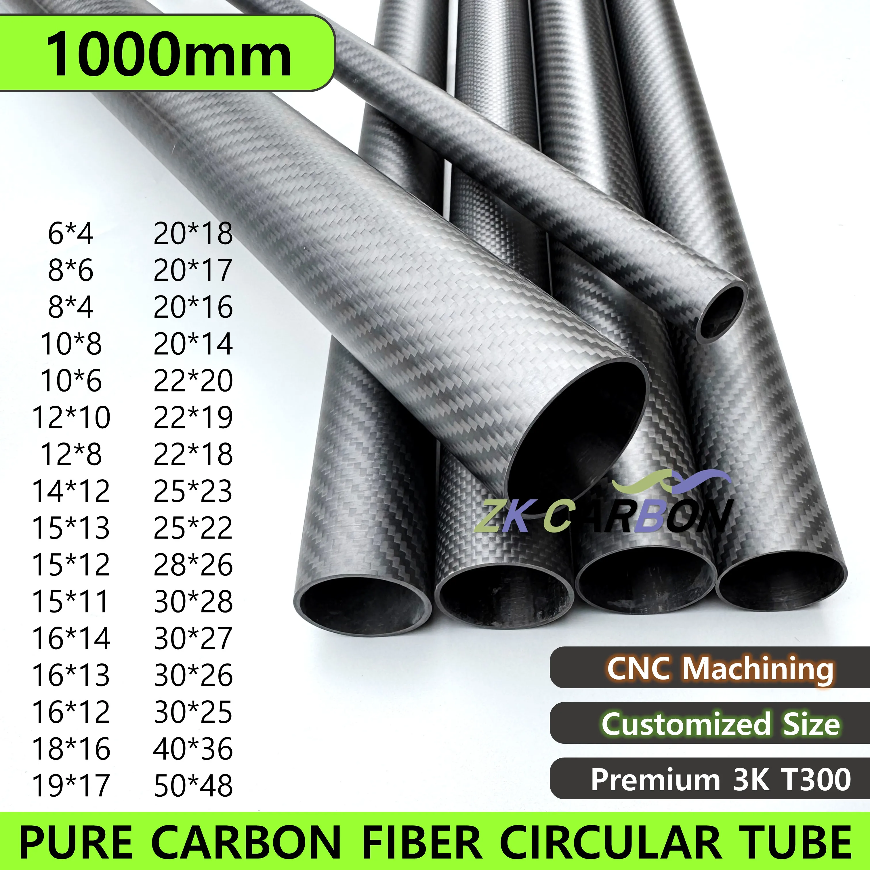 

Трубка из углеродного волокна 3K 1000 мм