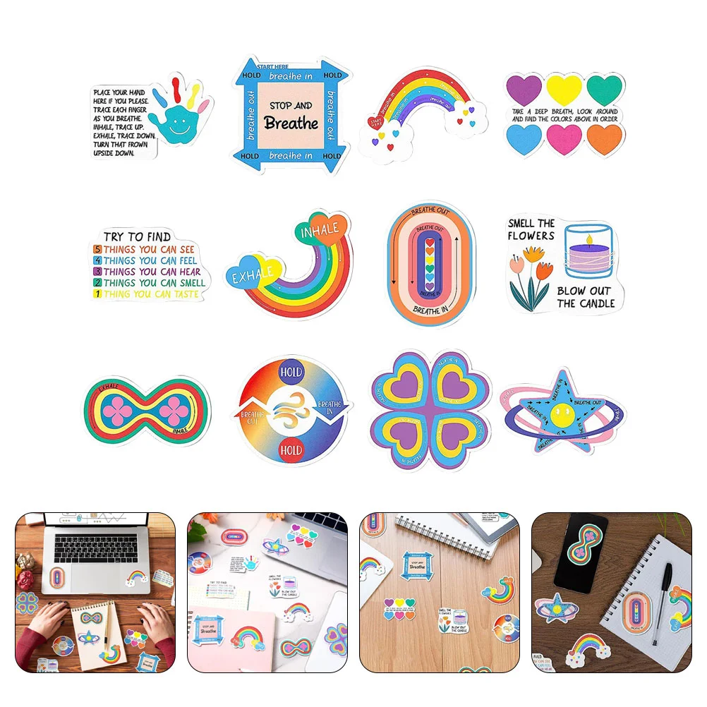 

12 шт., сенсорные наклейки для людей