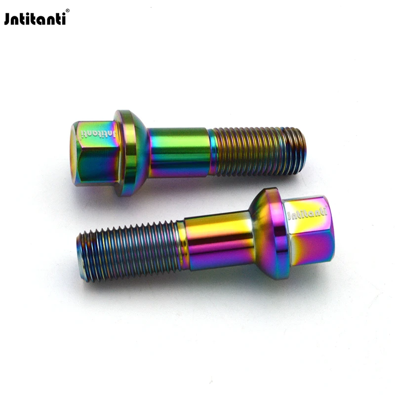 Jntitanti шаровое сиденье 10 9 класса Gr.5 титановый Колесный болт титановые болты M14 * 1