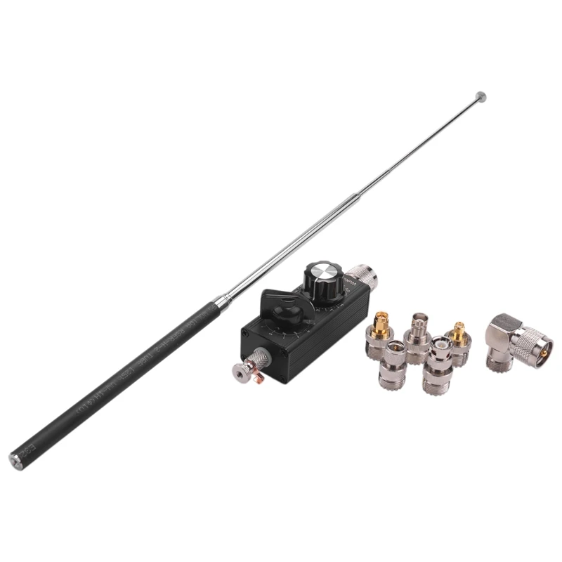 

Mini-ANT 20W QRP All Band HF Antenna 5Mhz-55Mhz Antenna Tuner Shortwave Antenna With Adapters